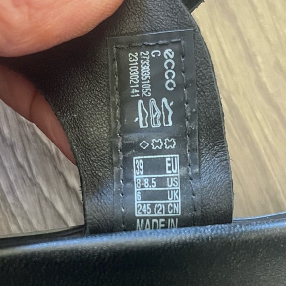 ECCO Women's Wedge LX Flowt Sandal EU-39, US-8-8.5, black - Picture 9 of 10